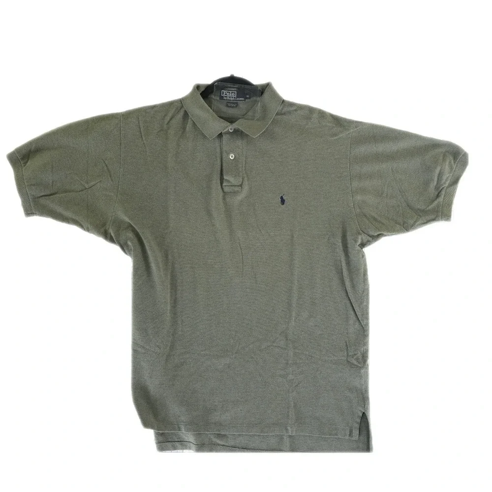 Polo‎ Ralph Lauren Men's Size XL Olive Green Pique Cotton Polo Shirt Top